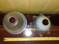 Pair of Arts & Crafts Vaseline Glass Shades c.1900 - Thumbnail 4