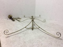 W. A. S. Benson Rare Arts & Crafts Brass Dining, billiard or Snooker chandelier - Thumbnail 5