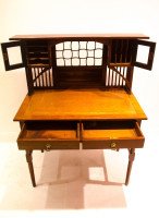E. W. Godwin, attr,. An Anglo-Japanese Four Drawer Writing Table - Thumbnail 4