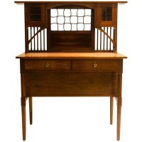 E. W. Godwin, attr,. An Anglo-Japanese Four Drawer Writing Table - Thumbnail 5