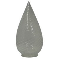 Arts & Crafts, c.1900 Teardrop Swirl Vaseline Glass Shade - Thumbnail 1