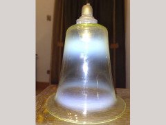 Rare Set of Eight Arts & Crafts Vaseline/Uranium Glass Shades - Thumbnail 2