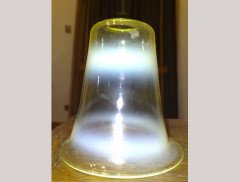 Rare Set of Eight Arts & Crafts Vaseline/Uranium Glass Shades - Thumbnail 4