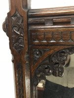 A. W. N. Pugin Attributed, Gothic Revival Carved Oak Wall or Pier Mirror - Thumbnail 6
