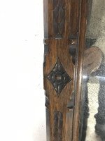 A. W. N. Pugin Attributed, Gothic Revival Carved Oak Wall or Pier Mirror - Thumbnail 7