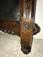 A. W. N. Pugin Attributed, Gothic Revival Carved Oak Wall or Pier Mirror - Thumbnail 8