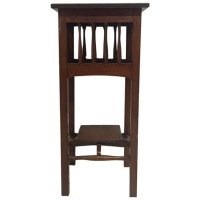 Liberty & Co. attri, Walnut Plant Stand turned uprights & Removable Lower Tier - Thumbnail 4
