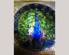 Arts & Crafts Peacock Enamel Mounted in a Silver Frame Attributed, C. R. Ashbee - Thumbnail 2
