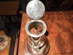 Dr. C Dresser, made by James Dixon & Sons. A Britannia Plated Glass Decanter. - Thumbnail 6
