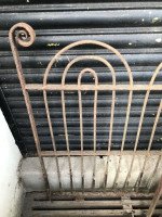 Four Georgian Wrought Iron Railing Lengths with Hand-Formed Circular End Finials - Thumbnail 10