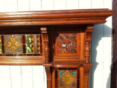 Impressive Gothic Revival Oak Fireplace Surround Attributed, to Bruce Talbert - Thumbnail 4