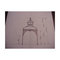 Mid-Victorian Moorish Wrought & Cast Iron Pergola or Decorative Garden Structure - Thumbnail 19