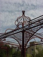 Mid-Victorian Moorish Wrought & Cast Iron Pergola or Decorative Garden Structure - Thumbnail 7