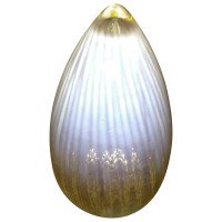Arts & Crafts c.1900 Vaseline Glass Bullet Shade - Thumbnail 1