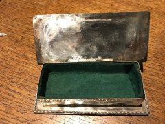 M D Spooner, a Silver plated Hand Enamelled Jewellery Box with Cupid & Fairy - Thumbnail 12