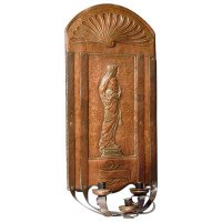 Arts & Crafts Copper Wall Sconce, attributed, to a H Mackmurdo - Thumbnail 1