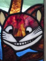 Alice in Wonderland, a Five Piece Suite of Stained & Leaded Glass Doors - Thumbnail 3