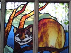 Alice in Wonderland, a Five Piece Suite of Stained & Leaded Glass Doors - Thumbnail 5