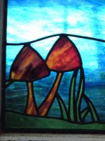 Alice in Wonderland, a Five Piece Suite of Stained & Leaded Glass Doors - Thumbnail 20