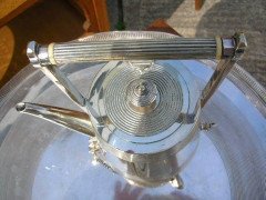 Richard Hunt. A Rare Silver Plated Six Piece Matching Tea & Coffee Service - Thumbnail 8
