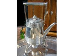Richard Hunt. A Rare Silver Plated Six Piece Matching Tea & Coffee Service - Thumbnail 5