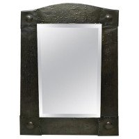 Liberty & Co., Arts & Crafts Hand-Hammered Copper Wall Mirror - Thumbnail 1