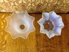 Arts & Crafts Vaseline/Uranium Glass Shades c.1900 - Thumbnail 4