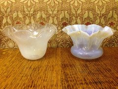 Arts & Crafts Vaseline/Uranium Glass Shades c.1900 - Thumbnail 3