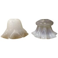 Arts & Crafts Vaseline/Uranium Glass Shades c.1900 - Thumbnail 1