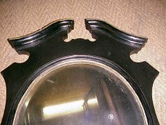 Aesthetic Movement Ebonised and Gilt Mirror with Brass Candle Sconces - Thumbnail 2