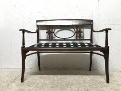 Josef Hoffmann in the Style Of. A Secessionist Five-Piece Bentwood Salon Set - Thumbnail 3