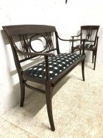 Josef Hoffmann in the Style Of. A Secessionist Five-Piece Bentwood Salon Set - Thumbnail 9