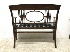 Josef Hoffmann in the Style Of. A Secessionist Five-Piece Bentwood Salon Set - Thumbnail 10