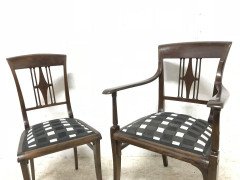 Josef Hoffmann in the Style Of. A Secessionist Five-Piece Bentwood Salon Set - Thumbnail 14