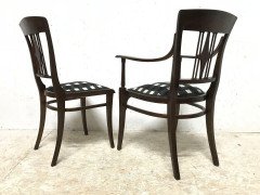 Josef Hoffmann in the Style Of. A Secessionist Five-Piece Bentwood Salon Set - Thumbnail 15