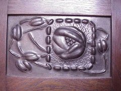 E. A. Taylor Attributed, Made by Wylie & Lochhead. Arts & Crafts Oak Hallstand - Thumbnail 7