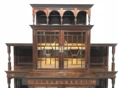 E. W. Godwin made by Collinson & Lock. An Aesthetic Movement Rosewood Cabinet. - Thumbnail 4