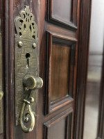 E. W. Godwin made by Collinson & Lock. An Aesthetic Movement Rosewood Cabinet. - Thumbnail 18