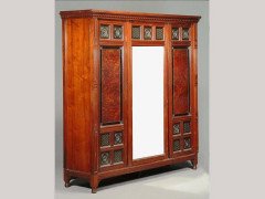Bruce Talbert for Gillow & Co., Walnut Amboyna Ebonised Gilt Bedroom Suite - Thumbnail 2