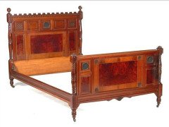 Bruce Talbert for Gillow & Co., Walnut Amboyna Ebonised Gilt Bedroom Suite - Thumbnail 13