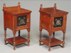 Bruce Talbert for Gillow & Co., Walnut Amboyna Ebonised Gilt Bedroom Suite - Thumbnail 17