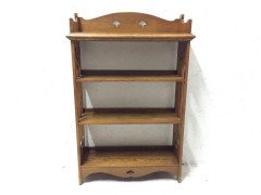 Liberty & Co. Attributed, an Arts & Crafts Oak Bookcase with floral cut-outs - Thumbnail 4