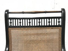 E. W. Godwin. An Anglo-Japanese Ebonised Beech and Caned Armchair - Thumbnail 6