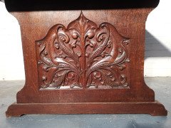 George Jack for Morris & Co., ( attributed. ). An Exceptional Arts & Crafts Quarter Sawn Oak Library Table/double Desk - Thumbnail 3