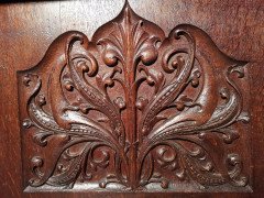 George Jack for Morris & Co., ( attributed. ). An Exceptional Arts & Crafts Quarter Sawn Oak Library Table/double Desk - Thumbnail 4