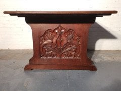 George Jack for Morris & Co., ( attributed. ). An Exceptional Arts & Crafts Quarter Sawn Oak Library Table/double Desk - Thumbnail 7
