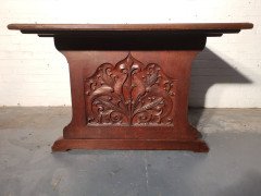 George Jack for Morris & Co. Attributed, an Exceptional Arts & Crafts Quarter-Sawn Oak Library Table/double Desk - Thumbnail 7