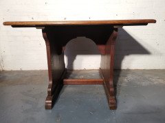 George Jack for Morris & Co., ( attributed. ). An Exceptional Arts & Crafts Quarter Sawn Oak Library Table/double Desk - Thumbnail 15
