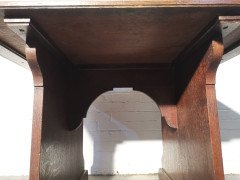 George Jack for Morris & Co., ( attributed. ). An Exceptional Arts & Crafts Quarter Sawn Oak Library Table/double Desk - Thumbnail 16