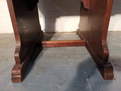 George Jack for Morris & Co., ( attributed. ). An Exceptional Arts & Crafts Quarter Sawn Oak Library Table/double Desk - Thumbnail 17